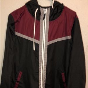 Zumiez maroon  rain jacket